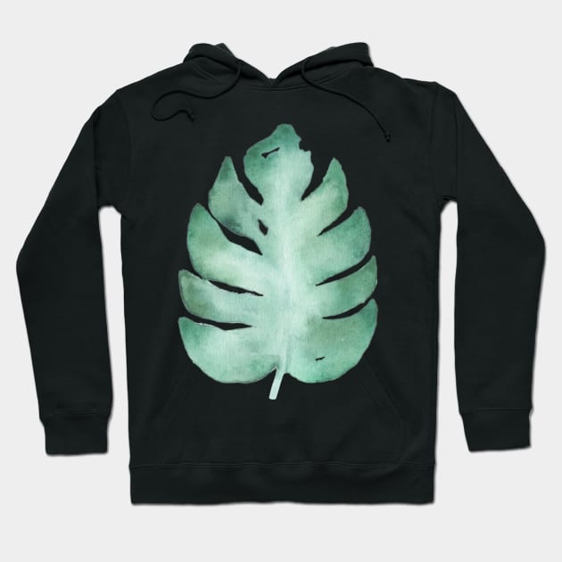 Monstera leaf Hoodie by GinaaArts